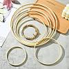 8Pcs 8 Styles Bamboo Embroidery Hoop FIND-CJ0001-97-5