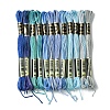 12 Skeins 12 Colors 6-Ply Polyester Embroidery Floss OCOR-FS0001-01A-01-1