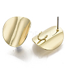 Smooth Surface Iron Stud Earring Findings IFIN-N005-09-2