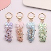 50Pcs UV Plating Rainbow Iridescent Acrylic Beads PACR-CJ0001-27-7