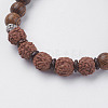 Natural Lava Rock Beads Stretch Bracelets X-BJEW-E326-03E-2