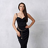 2Pcs 2 Colors Moon & Sun Alloy Link Chain Belts AJEW-GO0001-78B-6