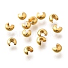 304 Stainless Steel Crimp Beads Covers STAS-P239-34G-03-1