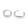 Tarnish Resistant 202 Stainless Steel Huggie Hoop Earrings X-EJEW-F111A-14mm-P-3