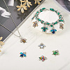  60Pcs 12 Colors Alloy Enamel Pendants ENAM-TA0001-61-8