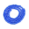 Opaque Solid Color Imitation Jade Glass Beads Strands EGLA-A044-P2mm-D32-3