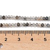 Natural Tourmalinated Quartz Beads Strands G-RM241221-O7-4