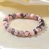 Natural Zebra Jasper Bead Stretch Bracelets X-BJEW-K212-B-035-8