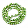 Electroplate Opaque Glass Beads Strands LS-GLAA-T032-P4mm-AB06-3