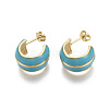 Brass Stud Earrings EJEW-R144-008-NF-2