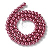 Eco-Friendly Dyed Glass Pearl Beads Strands HY-A008-6mm-RB027-2