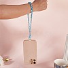 Round Synthetic Moonstone Beaded Mobile Straps HJEW-SW00042-06-4