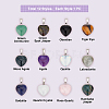 SUPERFINDINGS 12Pcs 12 Style Natural & Synthetic Gemstone Pendants G-FH0001-22-3