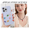 9Pcs 9 Colors Handmade Lampwork Enamel Beads LAMP-TA0001-70-8