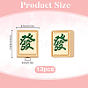 13Pcs 13 Styles Mahjong Alloy Enanel Beads FIND-DR0002-11-2