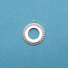 Brass Pendant Cabochon Settings KK-TAC0014-04A-S-1