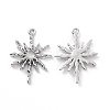 Rack Plating Alloy Cat Eye Pendants PALLOY-D007-08P-C-2
