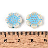Painted Opaque Acrylic Beads OACR-T029-02B-3