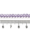 Transparent Baking Paint Glass Beads Strands DGLA-A034-T4mm-D03-4