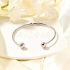 Tarnish Resistant Fashion 304 Stainless Steel Cuff Bangles Torque Bangles BJEW-H473-01P-6