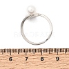 Adjustable Brass White Shell Cuff Rings SH-CBA3B38-01P-5