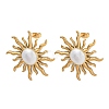 304 Stainless Steel Stud Earrings EJEW-A142-02A-G-1