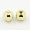 Plating Plastic Acrylic Round Beads PACR-L003-8mm-LG-2