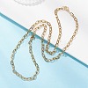 4MM 304 Stainless Steel Cable Chain Necklaces for Women NJEW-JN05598-5