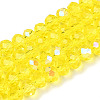 Electroplate Glass Beads Strands EGLA-A044-T6mm-L29-1