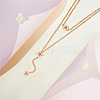 SHEGRACE Brass Tiered Necklaces JN936A-4