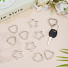 30Pcs 2 Styles Zinc Alloy Split Rings FIND-SP0004-19-3