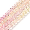 Transparent Painted Glass Beads Strands X1-DGLA-A034-T6mm-A09-2