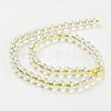 Electroplate Glass Beads Strands GLAA-K025-FR-10mm-A04-2