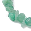 Natural Green Aventurine Chip Beaded Stretch Bracelets BJEW-JB11133-04-4