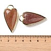 Natural Strawberry Quartz Pendants G-K347-01G-05-3