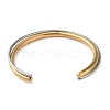 Two Tone Double Layered 304 Stainless Steel Cuff Bracelet STAS-Z055-05GP-3