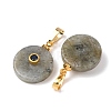 Natural Labradorite Pendants G-P628-03G-04-2