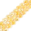 Heated Natural Citrine Beads Strands G-N342-17-1