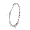 Non-Tarnish 304 Stainless Steel Simple Plain Band Finger Ring for Women Men RJEW-F152-05P-1