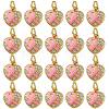 20Pcs Brass Micro Pave Clear Cubic Zirconia Charms KK-SZ0004-72-1