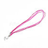 Waxed Cord and Organza Ribbon Necklace Making NCOR-T002-146-2