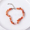 Natural Red Jasper Chips Beaded Bracelet TJ9442-3-1
