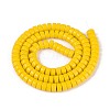 Opaque Solid Color Glass Beads Strands GLAA-N026-3x6mm-13-2