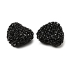 Sparkling Acrylic Heart Beads with Rhinestone Embellishment LS-OACR-NH0001-02A-08-2