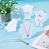 Bust Shaped Plastic Slant Back Necklace Jewelry Storage Rack ODIS-WH0099-35-4