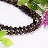 Faceted Natural Smoky Quartz Gemstone Bead Strands G-J331-29-8mm-3
