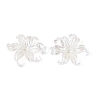ABS Plastic Imitation Pearl Bead Caps KY-Q004-05A-3