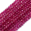 Lab Grown Red Corundum Beads Strands G-E411-40-3mm-1-1