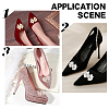 6Pcs 3 Style Glitter Hotfix Rhinestone Iron on Patches(Hot Melt Adhesive On The Back) AJEW-FG0003-69-7