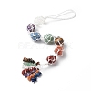 7 Chakra Gemstone Hanging Decorations HJEW-JM00805-04-2